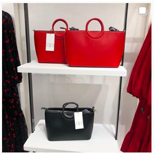 ORI ZARA BAG BLACK & RED