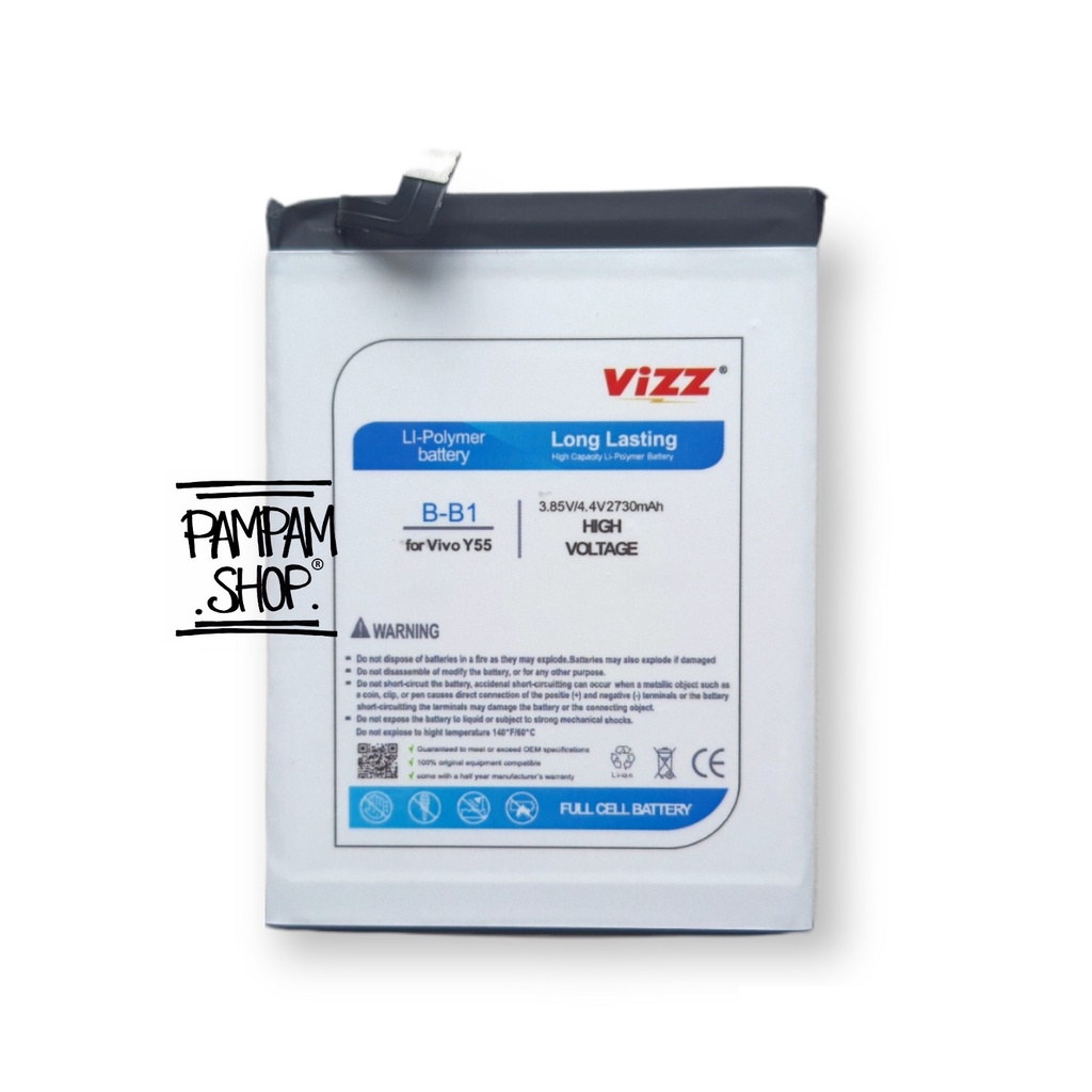 Baterai Vizz Double Power Vivo Y55 Y55A Y55S Y55L B-B1 BB1 Original Ori Batre Batrai Battery HP Handphone