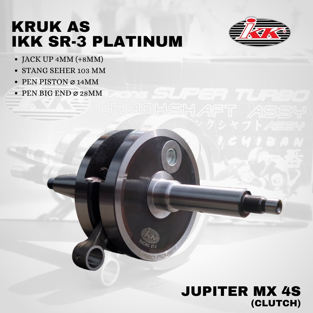 Crankshaft Kruk as IKK jupiter mx 4 speed up 4mm (8mm) 103L