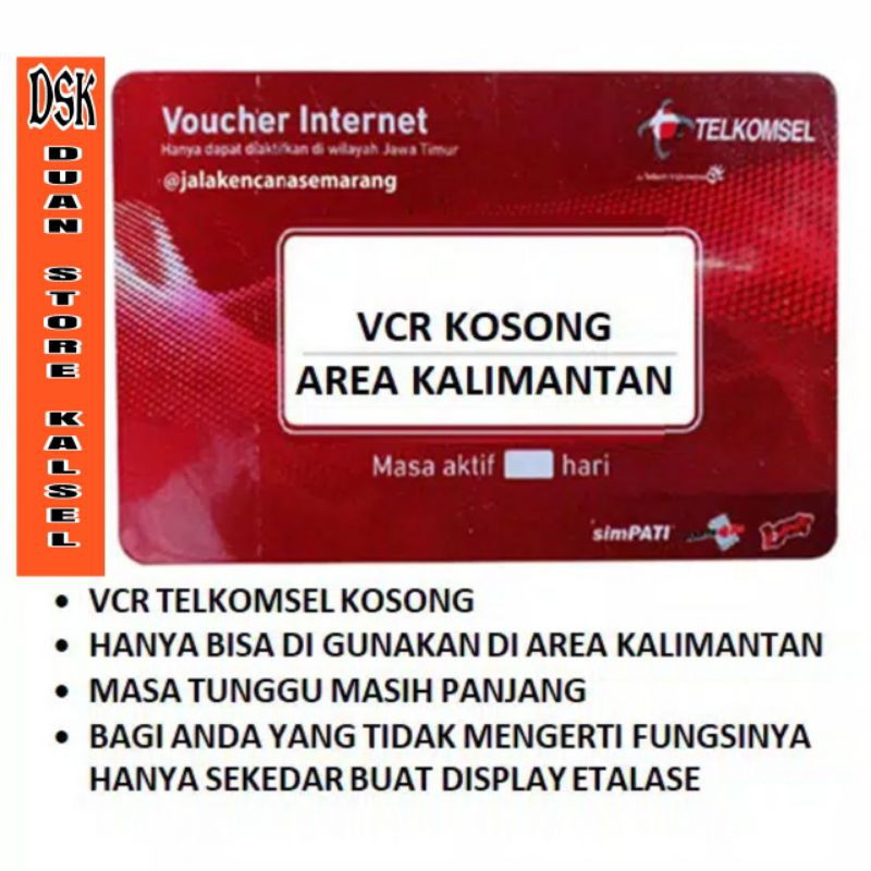 Voucher Telkomsel Kosong Kalimantan