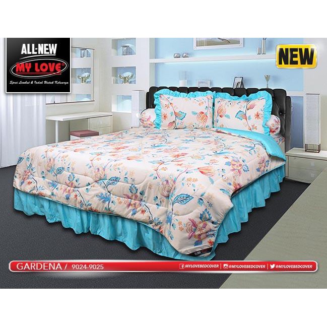 Bedcover My Love Gardenia Rumbai 160 X 200 Shopee Indonesia