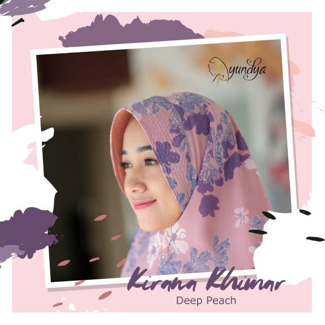 JILBAB/KHIMAR/BERGO MOTIF 2 LAYER KIRANA KHIMAR BY AYUNDYA