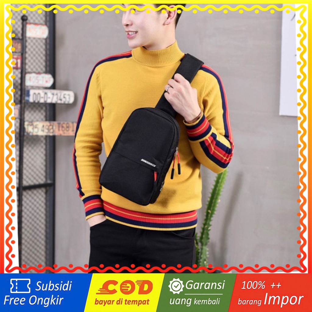 WYK30 SALE Tas New Korea Travel Sling Bag lubang earphone DXYizu Diskon Murah Impor TKM