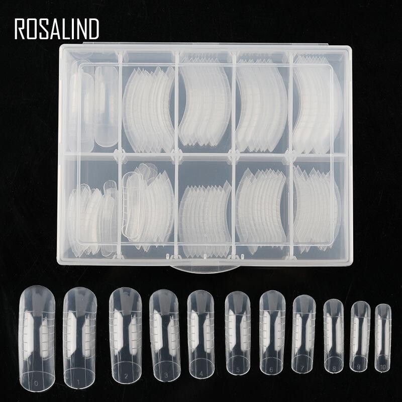 ROSALIND Poly Gel False Nails untuk Nail Art Transparent Extension Builder