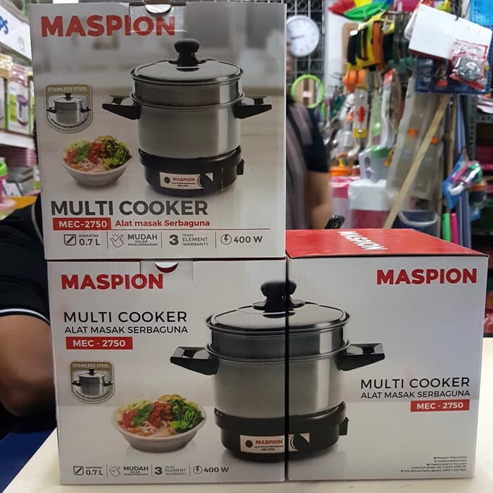 Maspion MEC2750 Multi Cooker Alat  Masak  Serbaguna  Shopee 