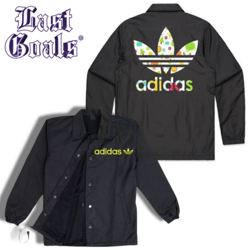Coach jaket ADIDAS jacket distro vintage windbreakers parasut waterproof taslan polos hitam windbrea