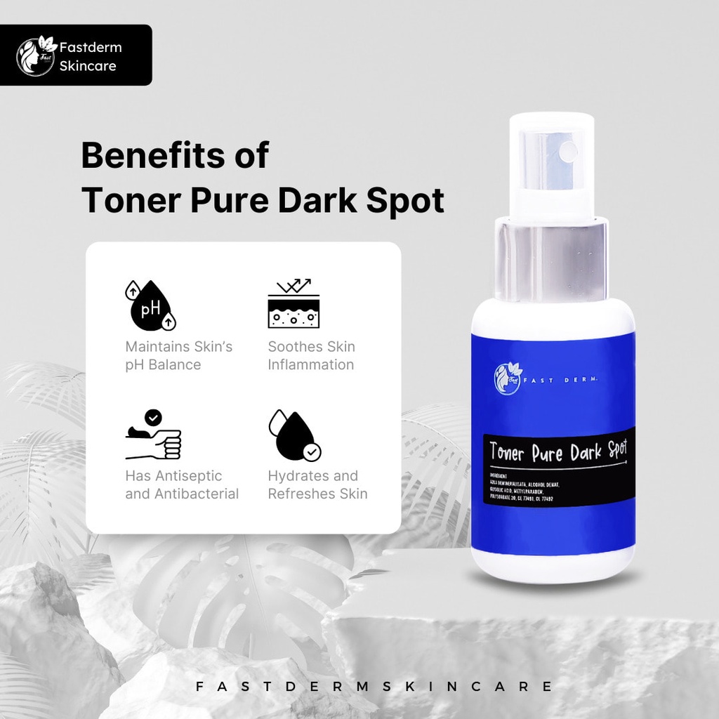 Ecer Toner Fast Derm Dark spot  - Toner Wajah Fastderm Original Bpom - Mengangkat Sel Kulit Mati Sek