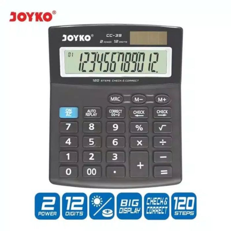 

Terlaris ✨ - Kalkulator 12 Digit CC-39 Joyko Calculator3.1.23