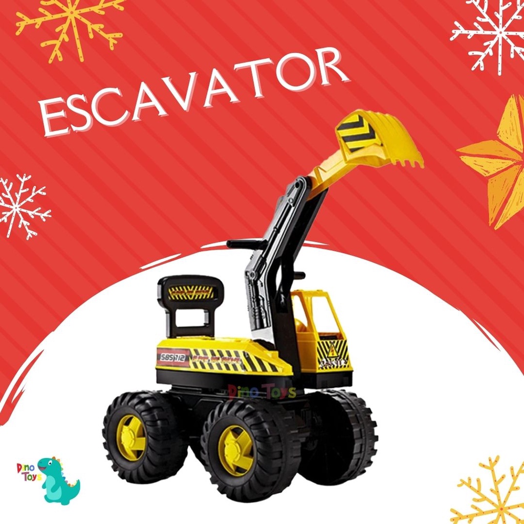 [gosend semarang] SHP TOYS MOBIL DORONG ESCAVATOR SBS 712 | MOBIL KERUK DINO