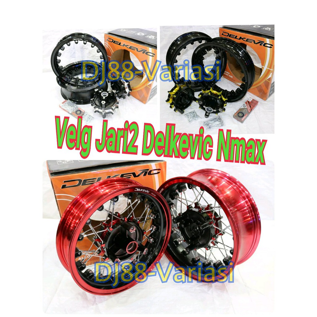 Velg Nmax Jari Jari Delkevic Ring 14 Tapak Lebar Velg Variasi Double Disc