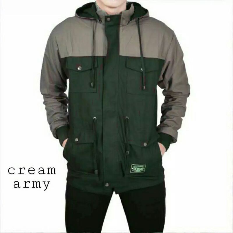 Jaket Parka Kombinasi Pria