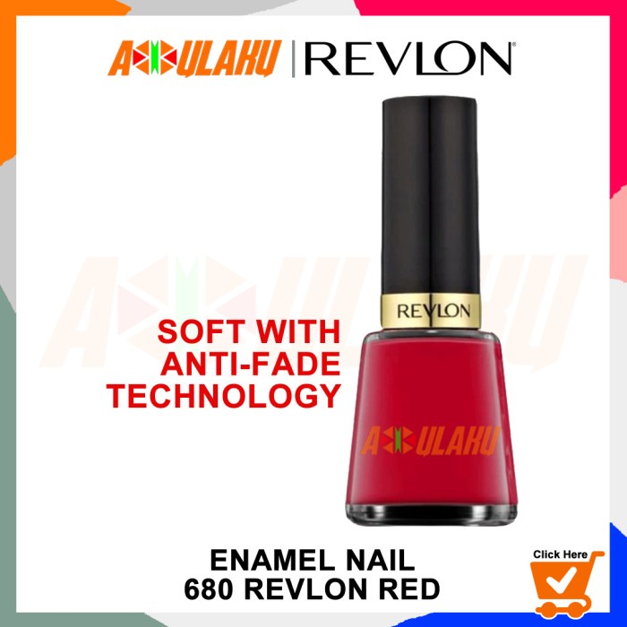Sandy- REVLON ENAMEL NAIL POLISH CAT KUKU KUTEK KUTEKS - 680 REVLON RED
