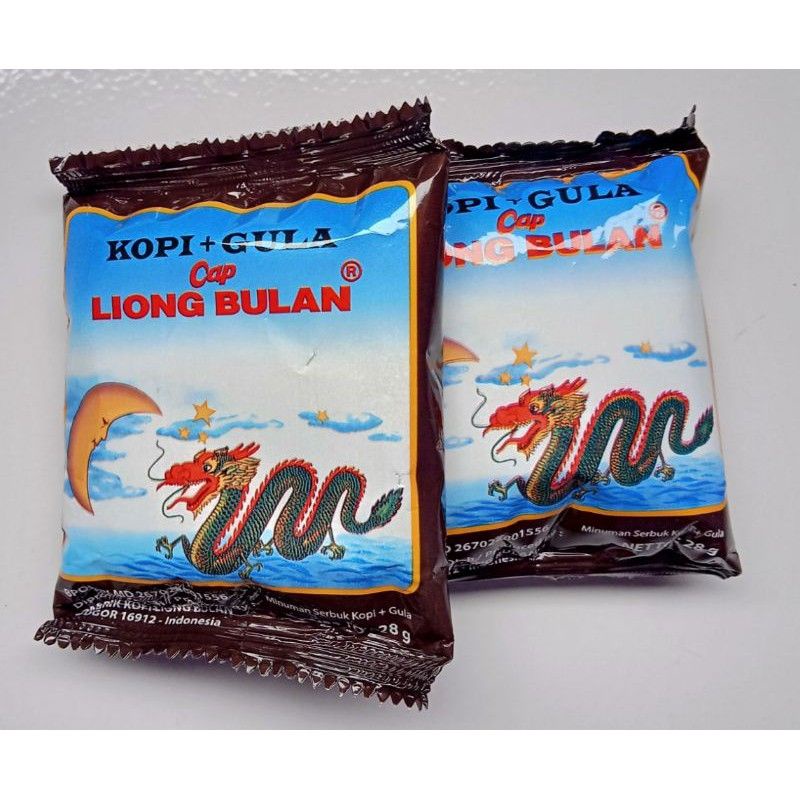 Kopi Liong Bulan Plus Gula 25gr x 10