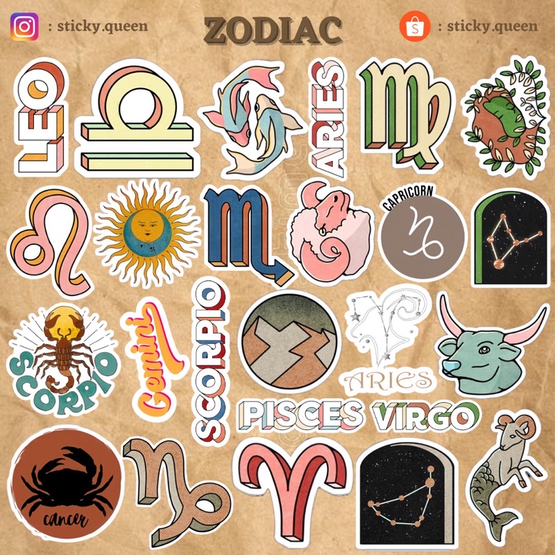 

STICKER TUMBLR ZODIAC