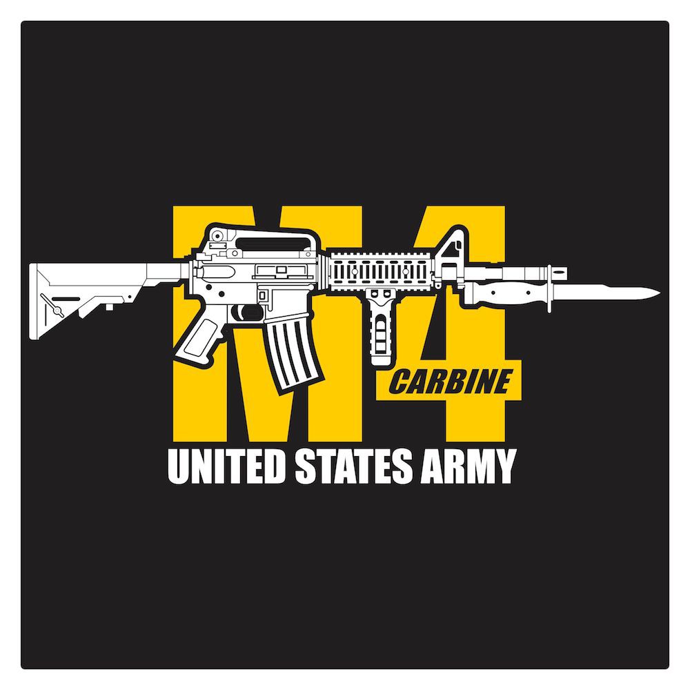 Carbine M4 Series 4 Cutting Sticker