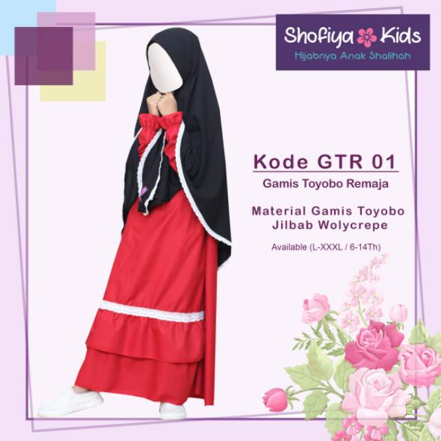 Gamis toyobo anak remaja / Shofiyakids