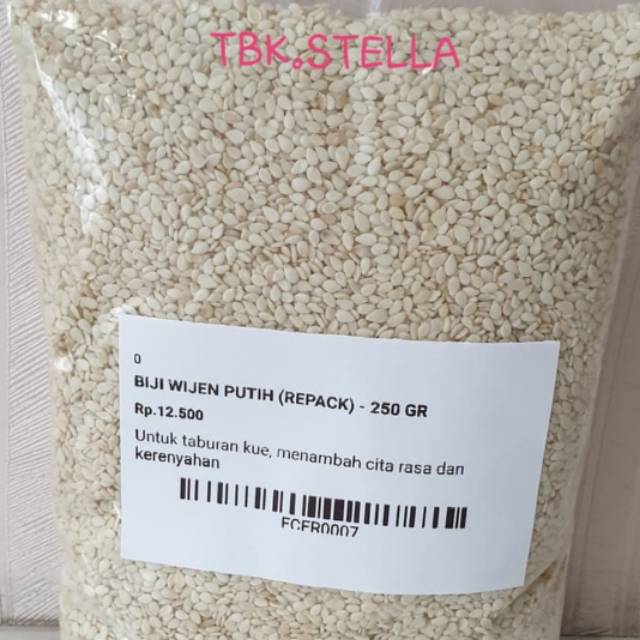 

BIJI WIJEN PUTIH 100 GR