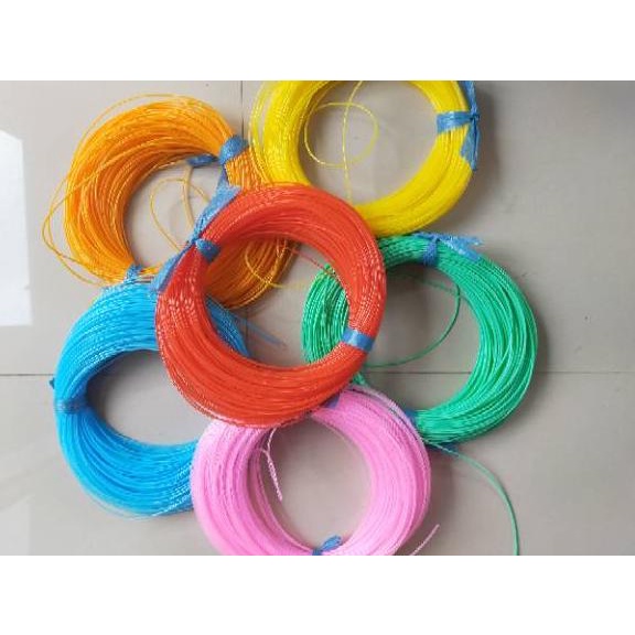 HOT SALE Sedotan Selang kecil panjang per gulung ikat micro ES anak unik 2mm warna warni Ready Stock