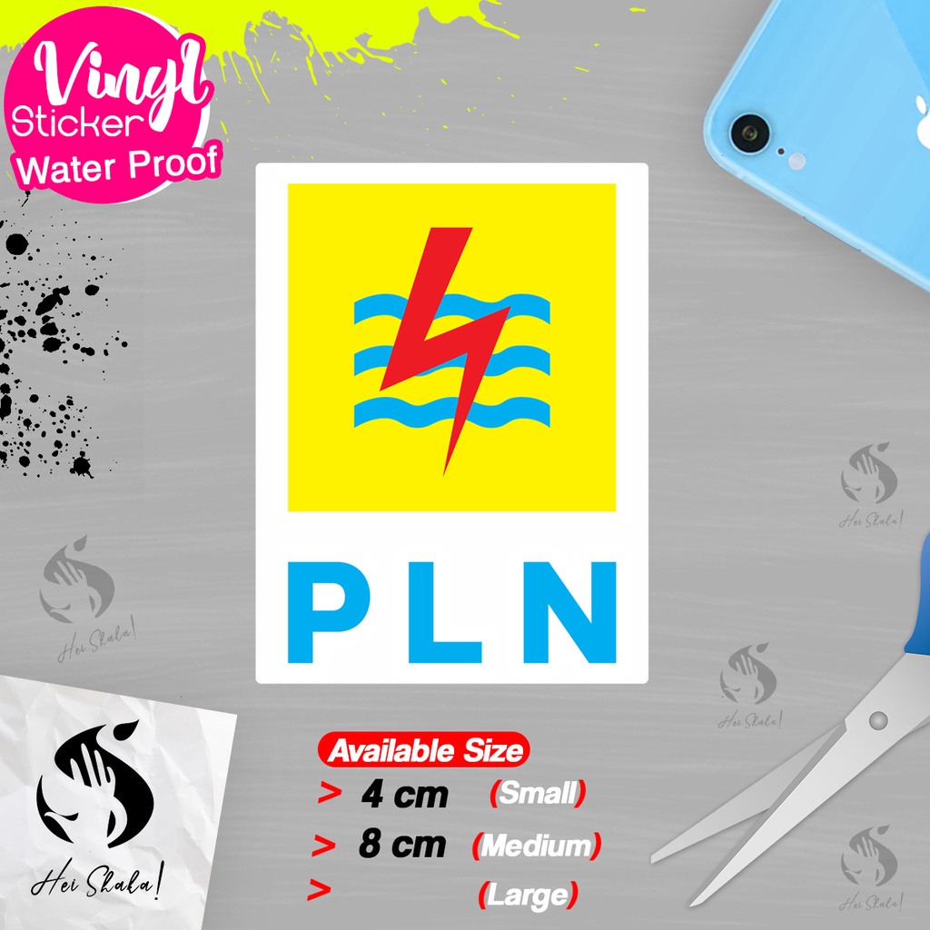 

Stiker PLN Perusahaan Listrik Negara Persero Sticker Logo Perusahaan BUMN Bahan Vinyl Anti Air