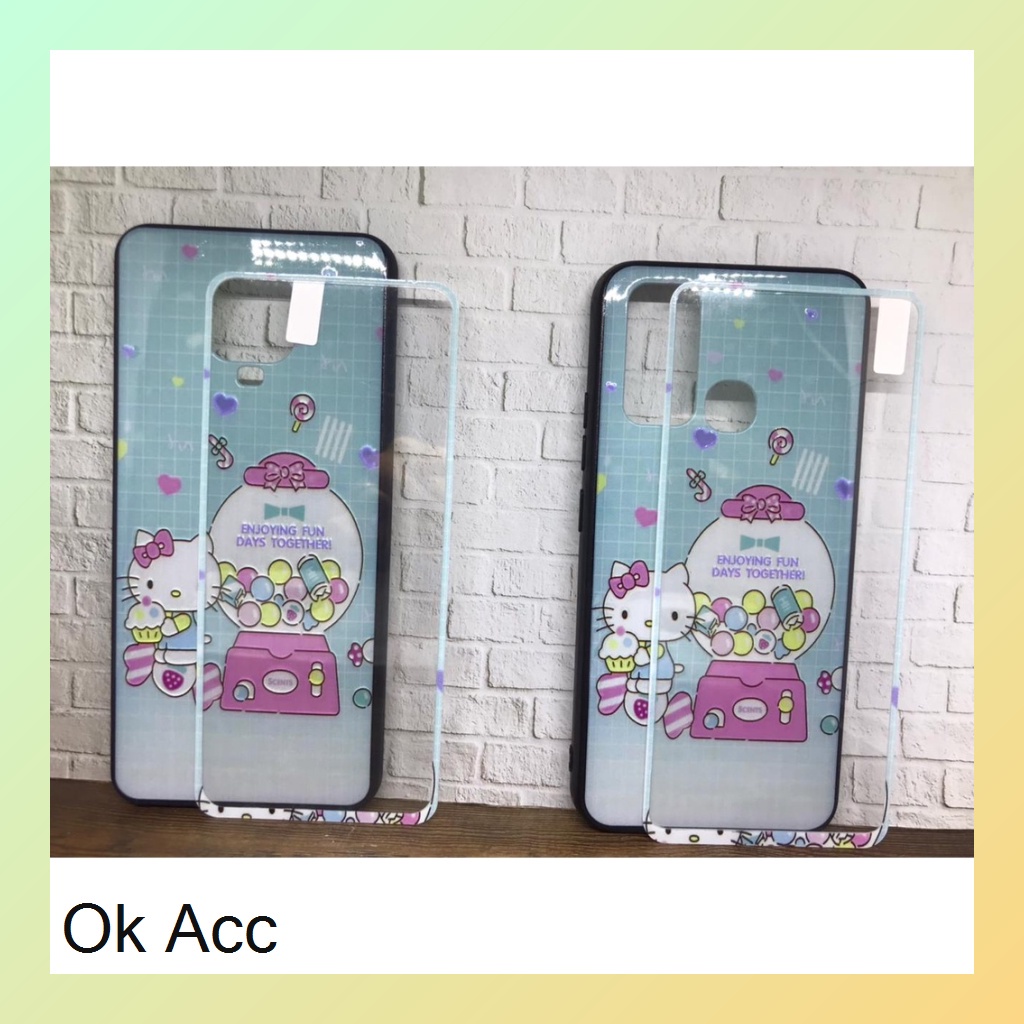 BARU CASE BONUS TG Kaca karakter Oppo A1k,Realme C2,A31/Neo 5,A37,A3s,C1,A52 A72 A92,V5,A5s,A7,A12,A11k, 2 Pro,U1,U2,5/C3/5i,7,7i,C17,C11,C12,C15,Samsung J2 Prime,Vivo Y11 Y12 Y15 Y17 Y30 Y50 Y91 Y91C Y93 Y95 Xiaomi Redmi 3s,8A 9/Prime,Note HCTG 24