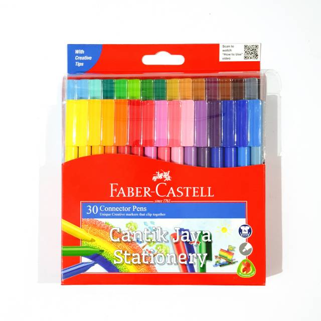 

Spidol / Connector Pen 30w 30 warna Faber Castell