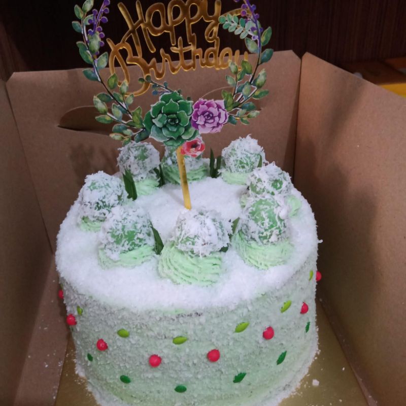 

klepon cake kue ulang tahun