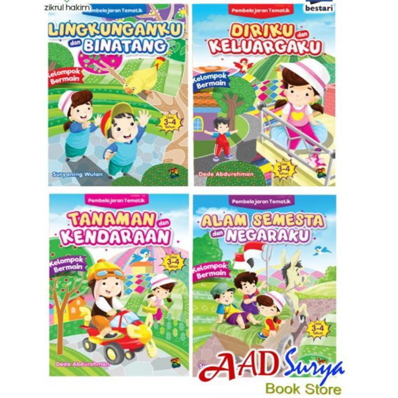 buku pelajaran PAUD : Paket tematik PAUD