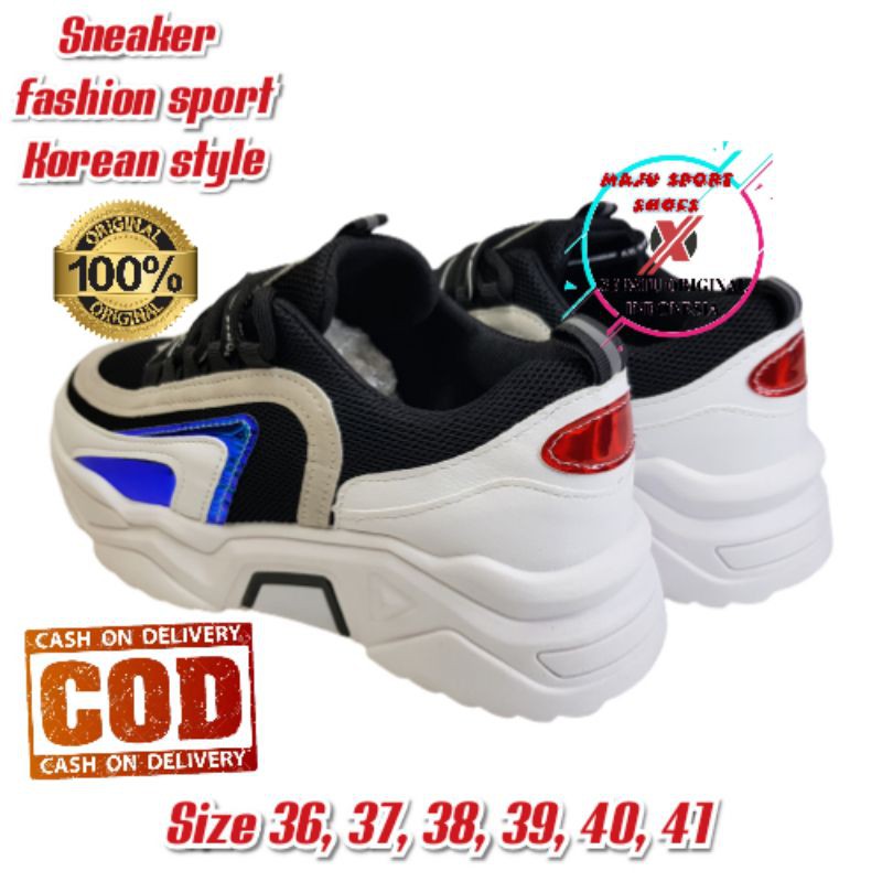 SEPATU SNEAKERS WANITA KOREA STYLE SPORT FASHION ORIGINAL IMPORT / SEPATU IMPORT WANITA ORIGINAL