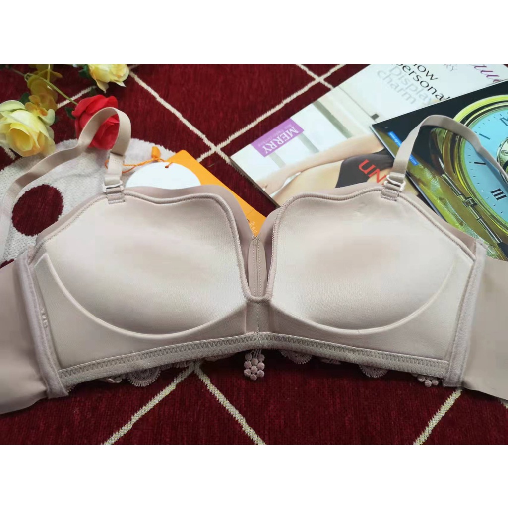 bra wanita import 2635 busa tipis, tidak ada kawat SIZE 32-38