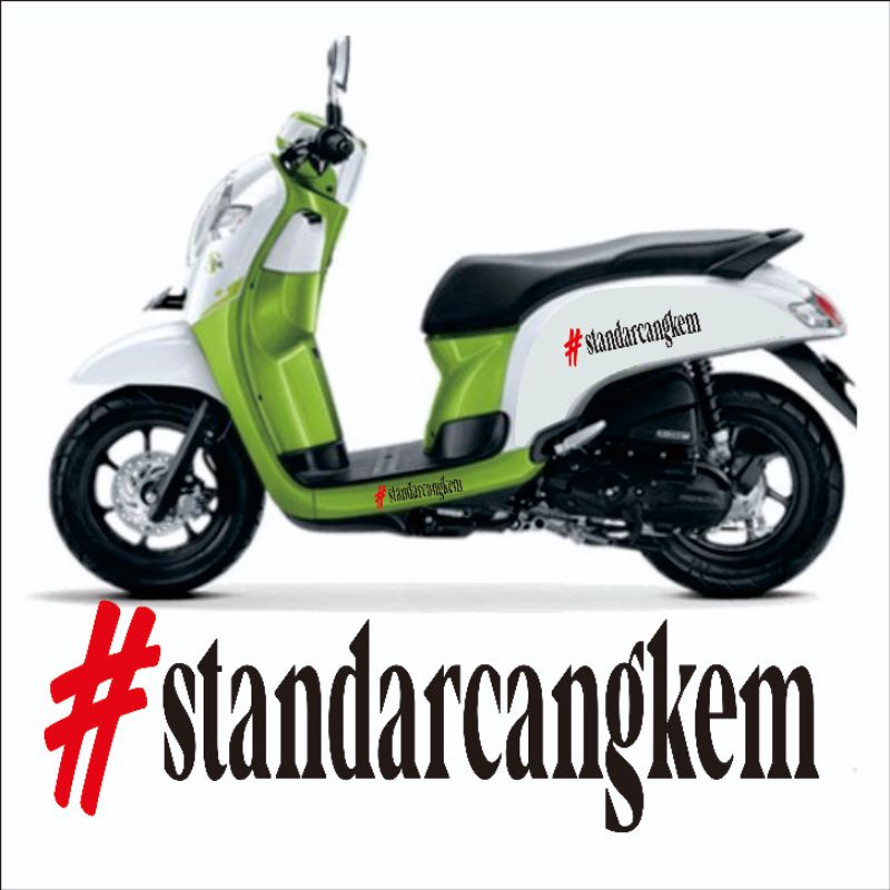 Sticker Scoopy 2019 2020 Stiping Scoopy Cutting Standar Cangkem