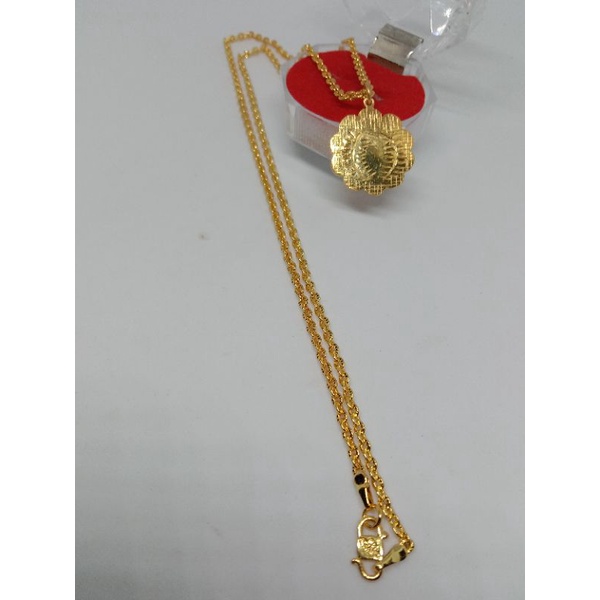 kalung koin + liontin koin