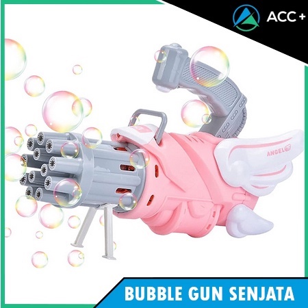 BUBBLE GUN ANAK SENJATA CAMERA BUBBLE ELEKTRIK PISTOL GUN CAIRAN SABUN BALON