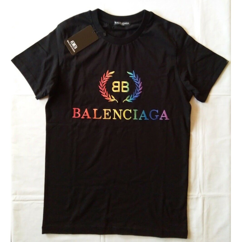  Kaos  T Shirt Lengan Pendek Bahan Katun Motif Balenciaga  