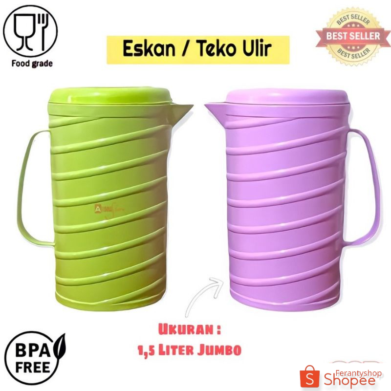 Teko plastik ulir 1.5 l