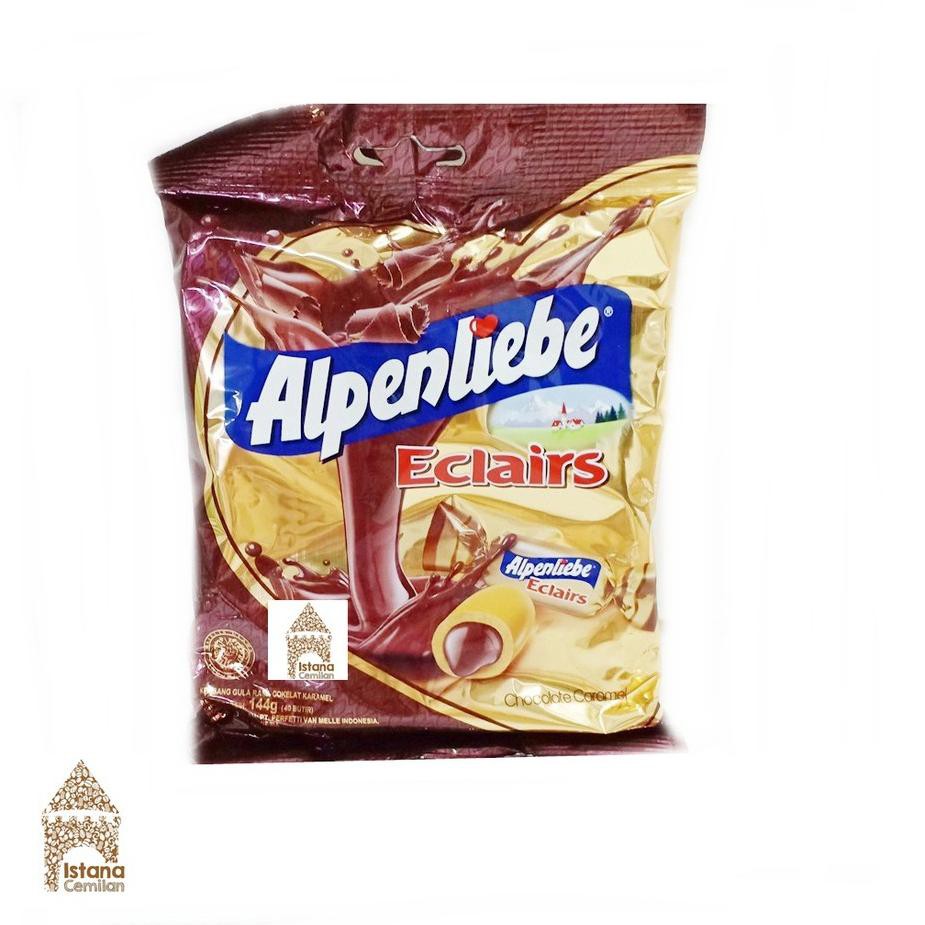 

New Alpenliebe Eclairs Permen Dengan Lelehan Chocolate / White isi 40 Butir