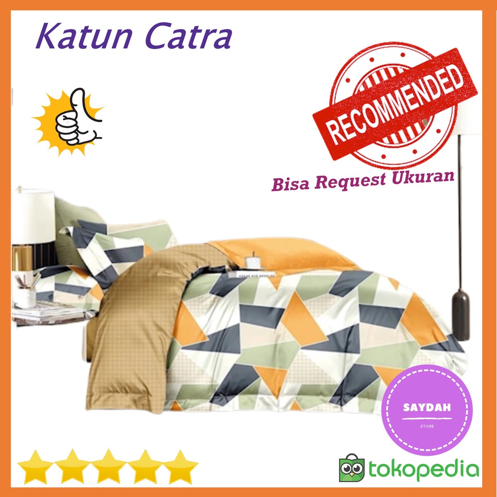 Sprei Motif Daun Abstrak Kotak Kartun Anak 90X200 100X200 120X200 160X200 180X200 200X200 Seprei Hom