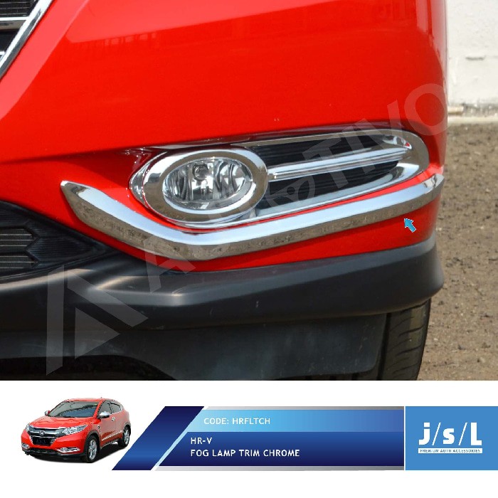 Honda HRV Aksesoris JSL List Lampu Kabut Fog Lamp Trim Chrome