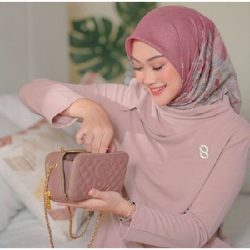 Preloved Yura Bag Buttonscarves - Mahogany