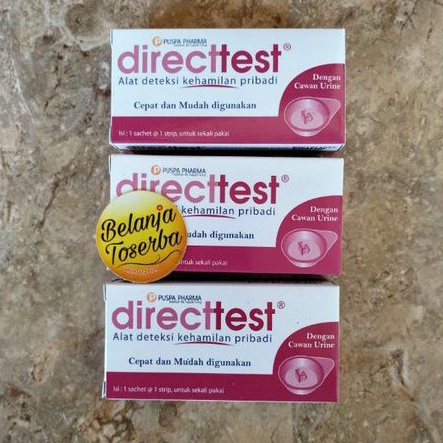 Test Kehamilan Direct Test Strip 10miu free tampung urin Pregnancy Testpack