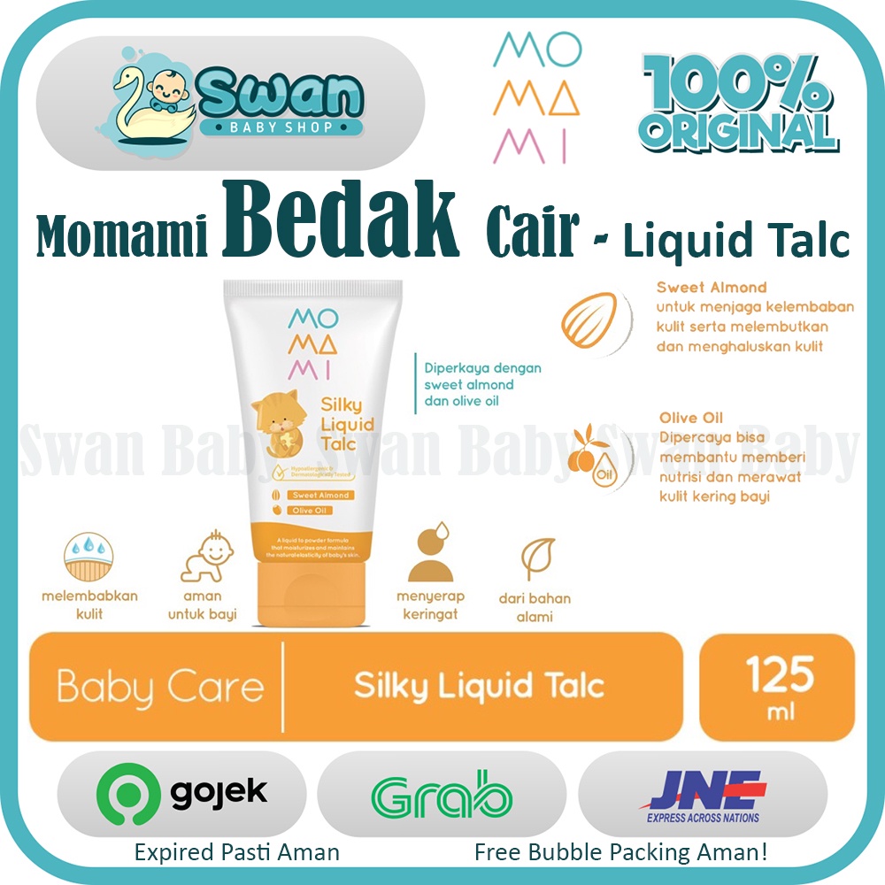 Momami Silky Liquid Talc 125ml / Bedak Bayi / Bedak Cair Bayi