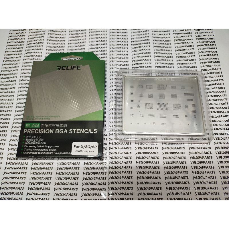 TOOLS CETAKAN IC BGA STENCILS RELIFE RL-044 X 8 8+ MULTI PURPOSE