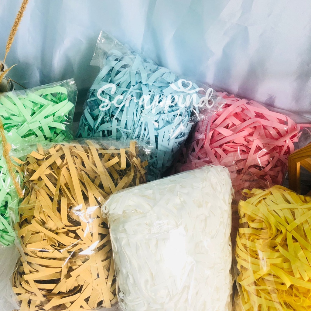 

Kertas Cacah 100gram Kertas Serut Kawul Shredded Paper Kertas Hampers 100Gram
