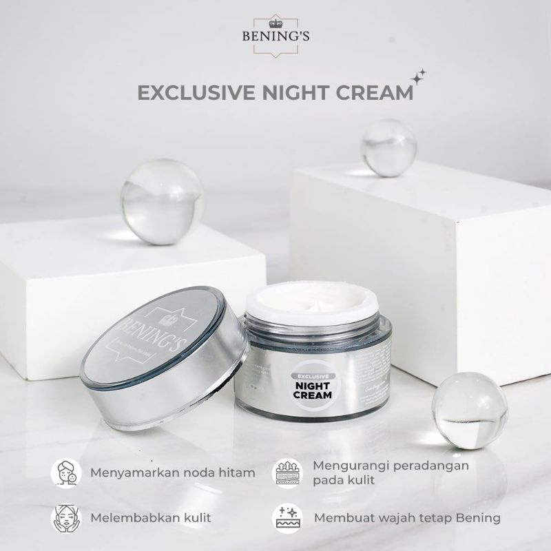 BENING'S SKINCARE DR. OKY PRATAMA NIGHT CREAM BRIGHTENING/EXLUSIVE/ACNE