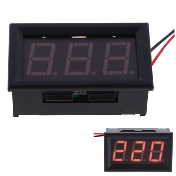 Voltmeter Digital AC 75-380V Pengukur Tegangan PLN Volt Meter Frame