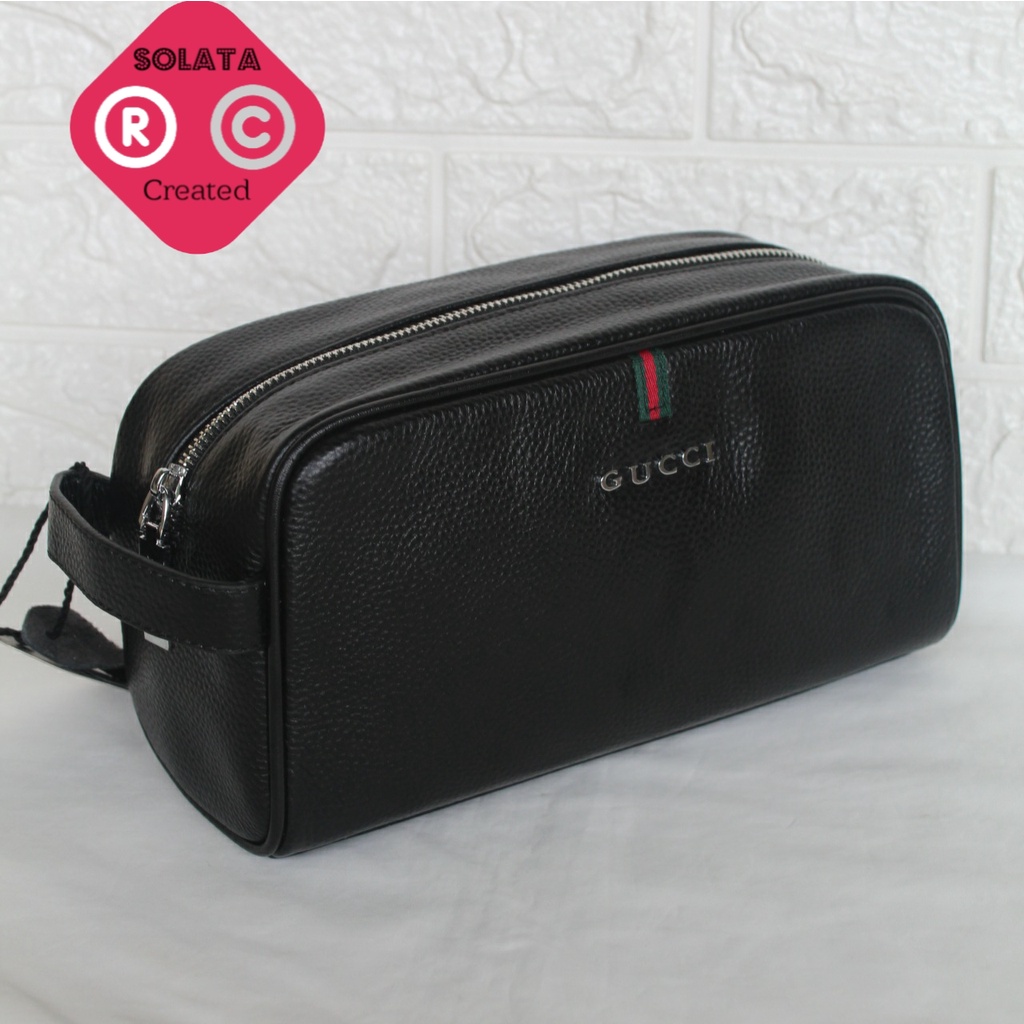 Handbag gucci import pria wanita / Pouchbag kulit asli pria wanita / Tas Tangan Gucci Import