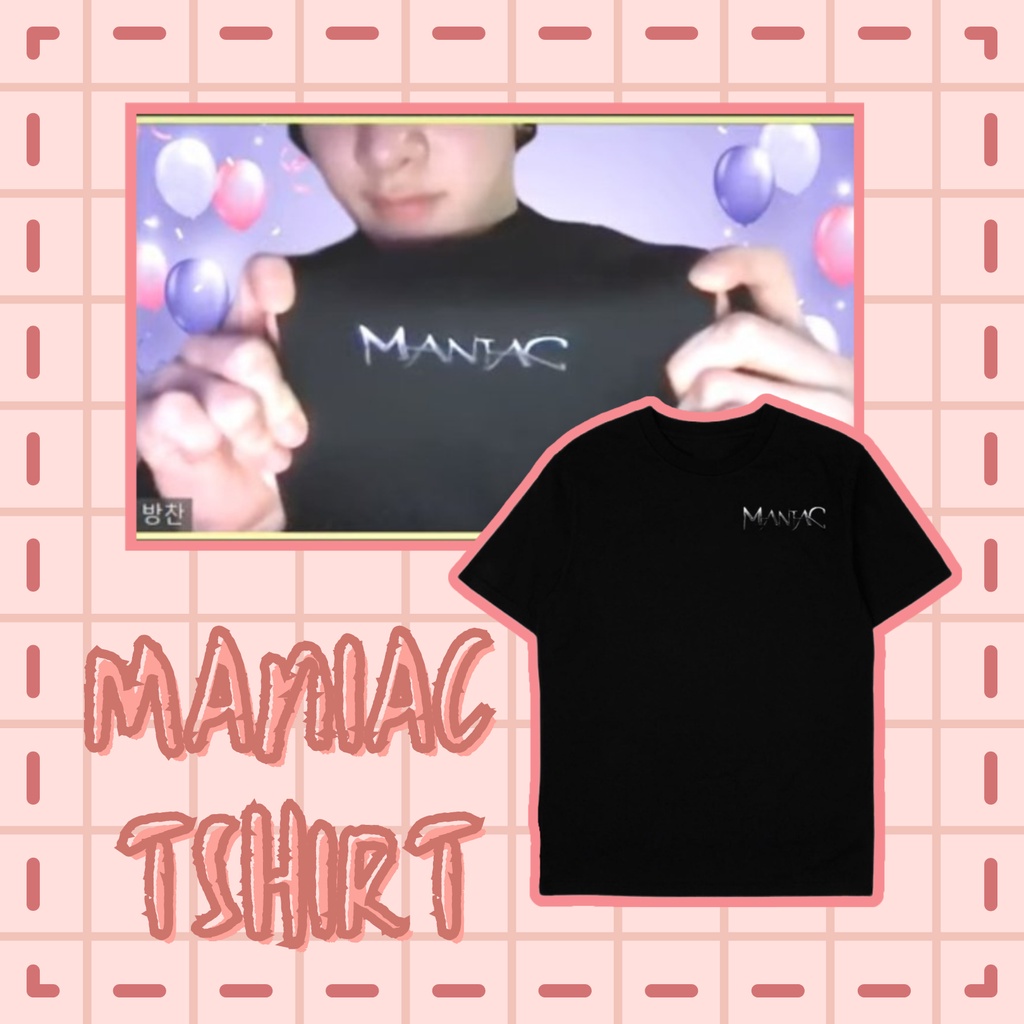 Kaos Stray Kids MANIAC LOGO UNOFFICIAL SKZ