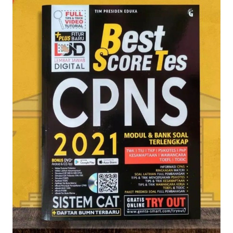 Buku Best Score Tes CPNS 2021+CD