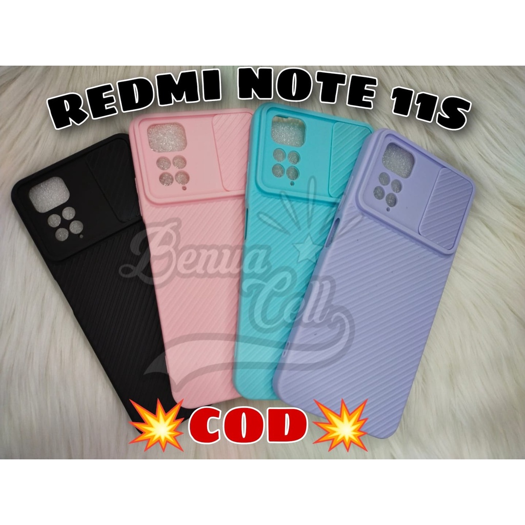 REDMI NOTE 11S SOFTCASE SLIDING KAMERA CASE SLIDE CAMERA XIAOMI REDMI NOTE 11S - BC