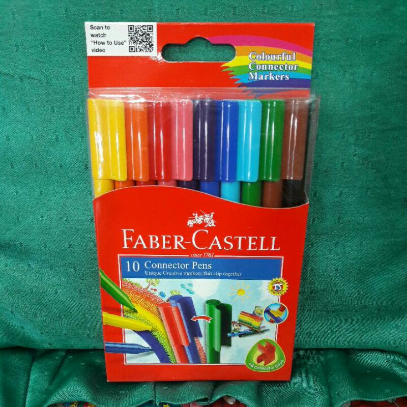 

FABER CASTELL CONNECTOR PENS 10 WARNA