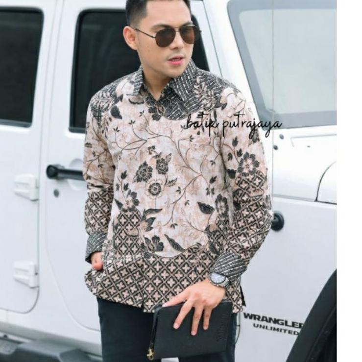 Tren Kekinian.. BAJU BATIK PRIA LENGAN PANJANG BIMASENA PREMIUM FULL FURING SLIMFIT MODERN KEMEJA FO